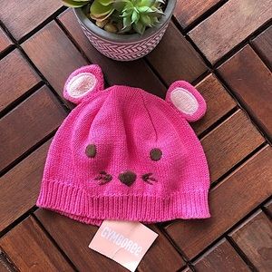 ⚡️NWT⚡️Gymboree Pink Bear Baby Hat : Size 3-6 Months